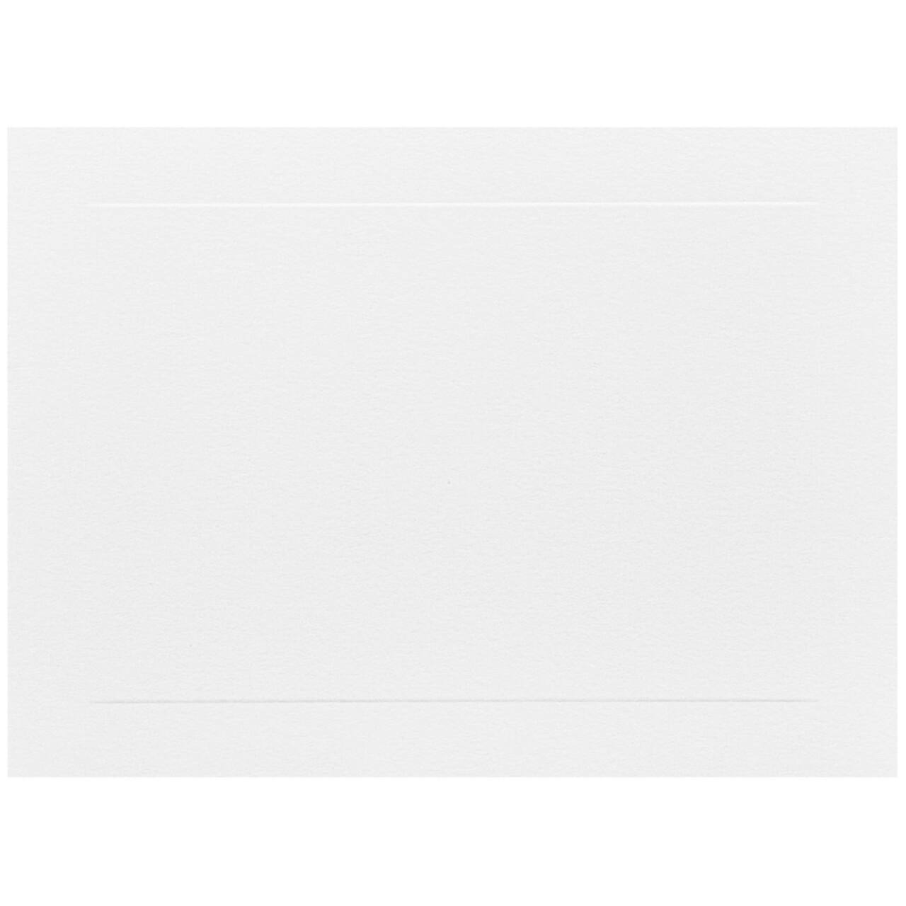 JAM Paper 5" x 7" White Panel Blank Flat Note Cards